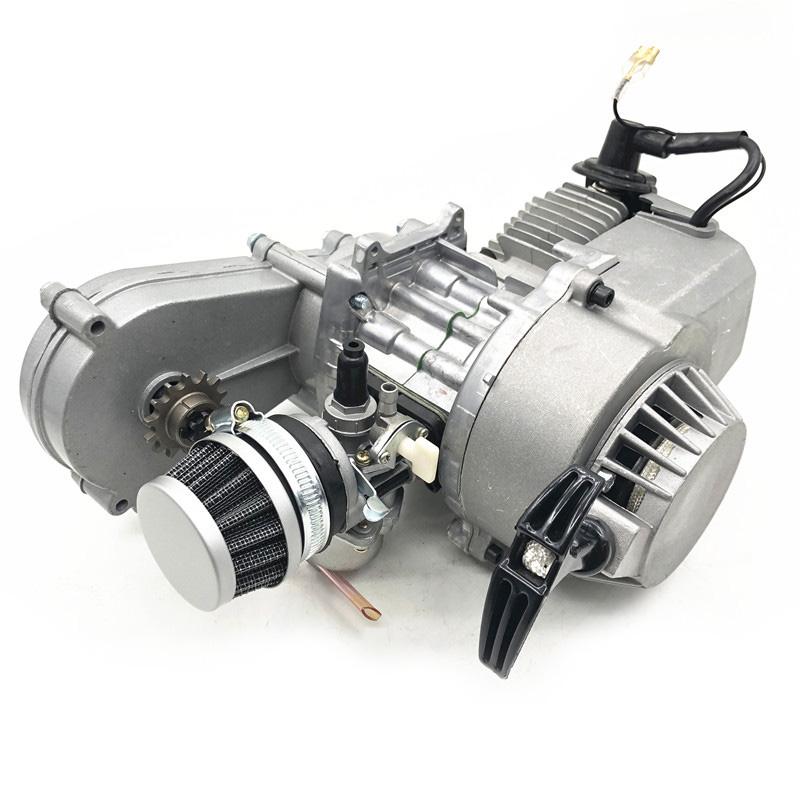 49cc Engine With T8F Gearbox 2 Stroke Gas Motor 44-6 For Mini Pocket Bike Scooter Dirt Bikes ATV Quad Motorized Bicycle