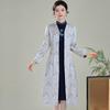 Showguan 2025 Autumn/Winter Women's Trench Coat: Modern Chinese Tang Suit Qipao Style