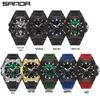 Sanda Men's Multifunctional Waterproof Luminous Military-Style Outdoor Sports Electronic Watch
