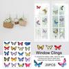 New 20PCS Butterfly Window Stickers Anti-Collision Window Clings Decals Reusable Glass Window Film Wall Stickers