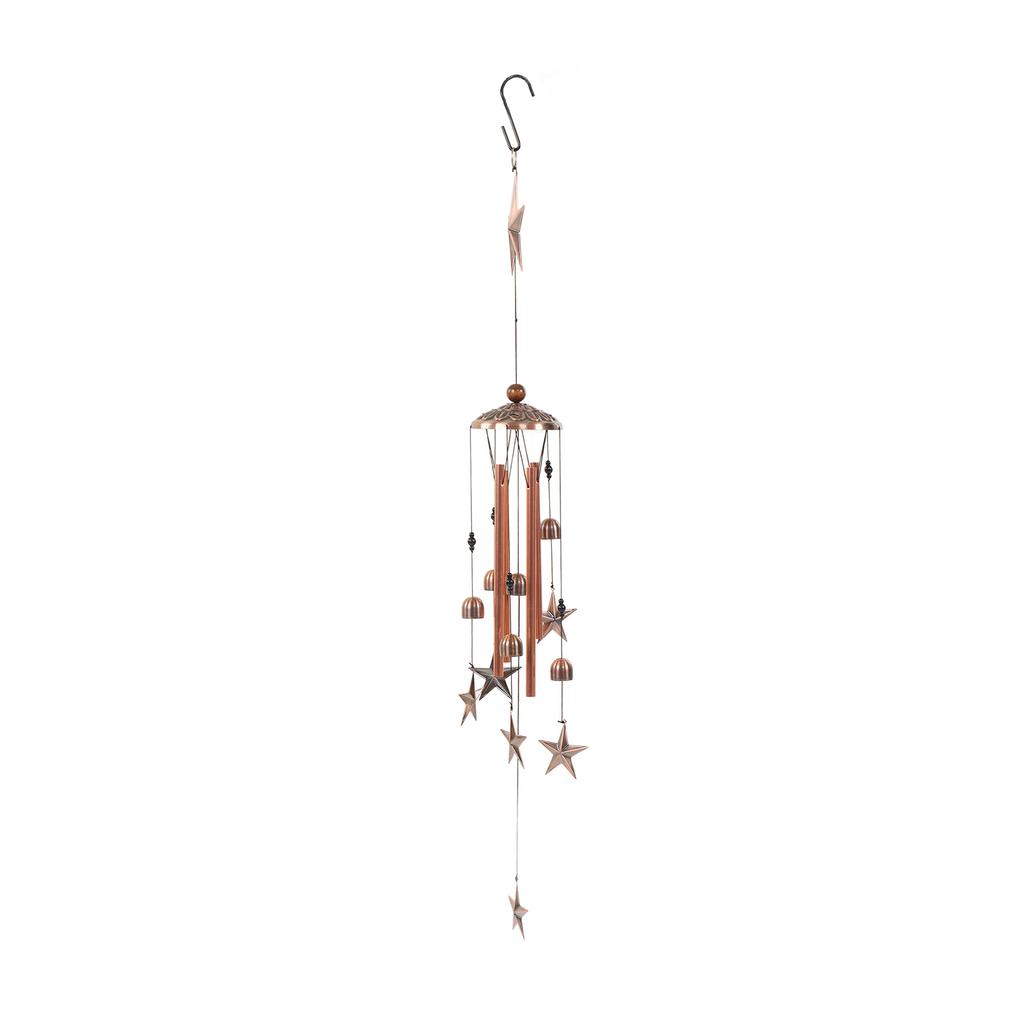 Outdoor Wind Chimes Metal Copper Pleasant Crisp Sound Star Style Metal Wind Chimes for Outdoor