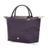 New LONGCHAMP Recycled Polyamide Canvas Dumpling Bag Handbag Small Women's Dark Purple 1621919645