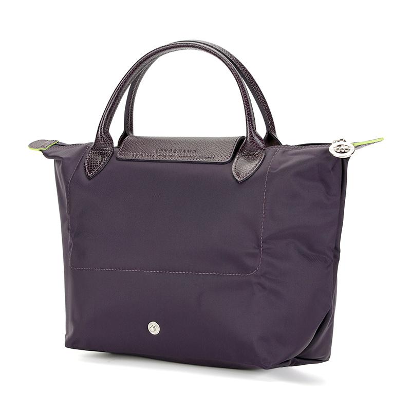 New LONGCHAMP Recycled Polyamide Canvas Dumpling Bag Handbag Small Women's Dark Purple 1621919645