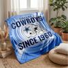 Dallas Cowboys Flannel Fleece Blanket Cozy Warm Throw Blanket For Couch Bed Travel All Season Use