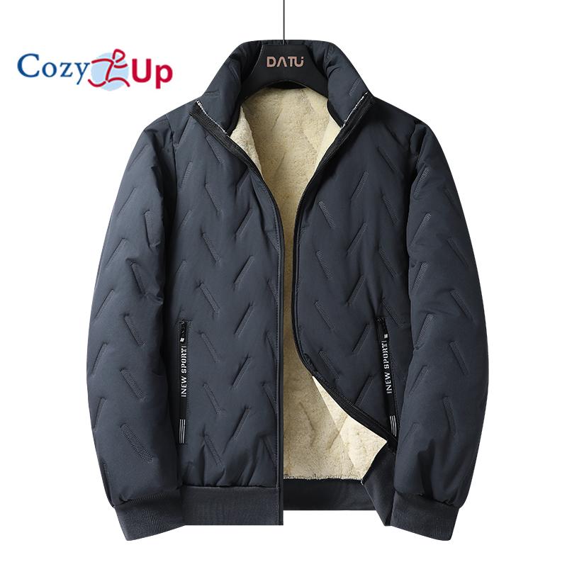 Men's Fleece Jacket Thick Sherpa Lined Jacket Warm Winter Turn-Down Collar Full Zip Jacket