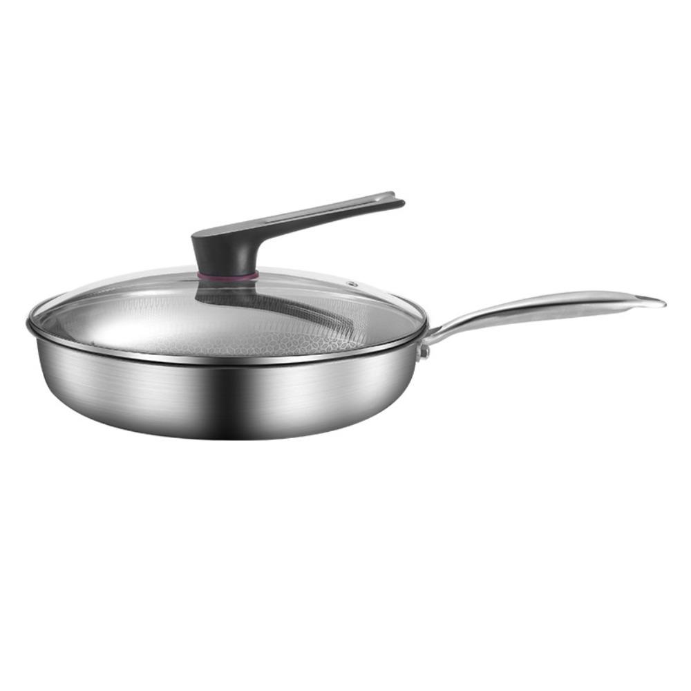 Сковорода из нержавеющей стали с сотовым покрытием, Сковорода для блинов без покрытия, Сковорода с антипригарным покрытием, Индукционная плита