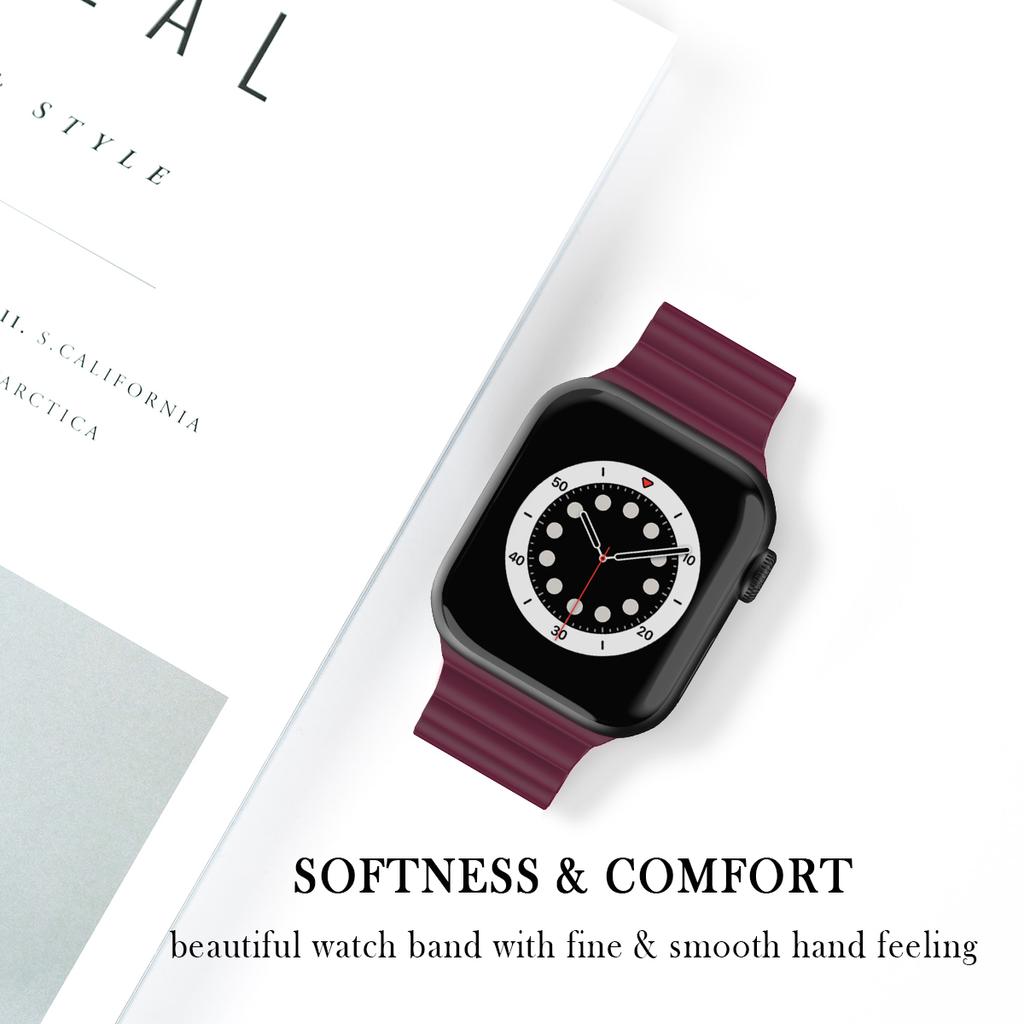 Силиконовый ремешок для Apple Watch, ремешок для часов 44 мм, 45 мм, 42 мм iWatch 40 мм, 38 мм, 41 мм, ремешок для часов Correa, браслет, Apple Watch Serie 7, 3, 5, 6 se