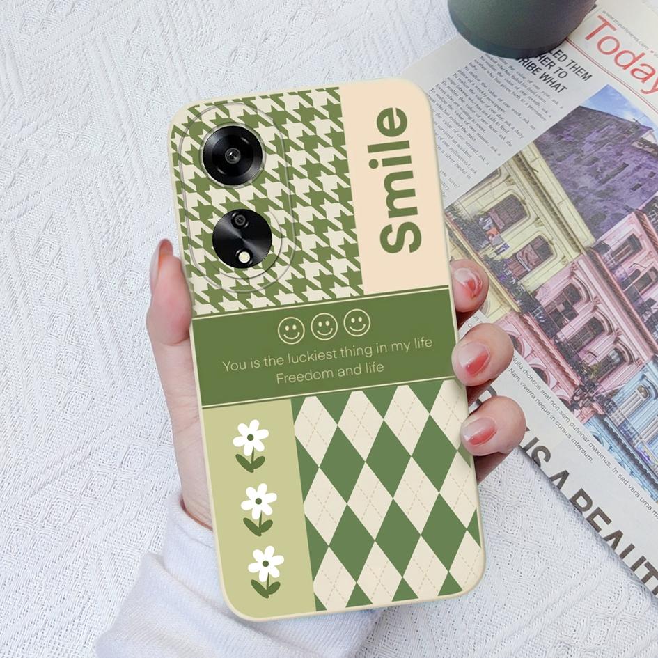 Для Oppo A7 A15 A1K A35 A55 A1 A52 A11 чехлы для телефонов модный красочный клетчатый узор мягкий жидкий силикон супер ударопрочный защитный чехол для Oppo Capa