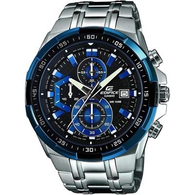 Мужские кварцевые часы Casio EDIFICE EFR-539D-1A2V Черный/Синий [Параллельный импорт]