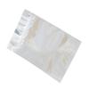 50Pcs Aluminum Foil Silver Mylar Recloeable Ziplock Bag Front Clear