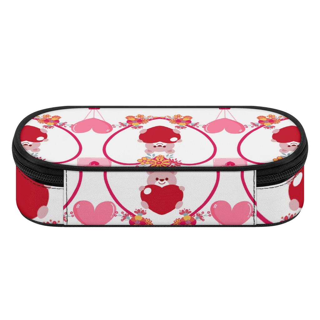 Pen Case High Capacity Easy Open Zipper Strong Polyester Fabric with Main Compartment Mesh Pocket and Pen Slots for Everyday Study