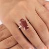 Rhodolite Gemstone 925 Sterling Silver Jewelry Handcrafted Ring Gift For Wedding RR-39-16