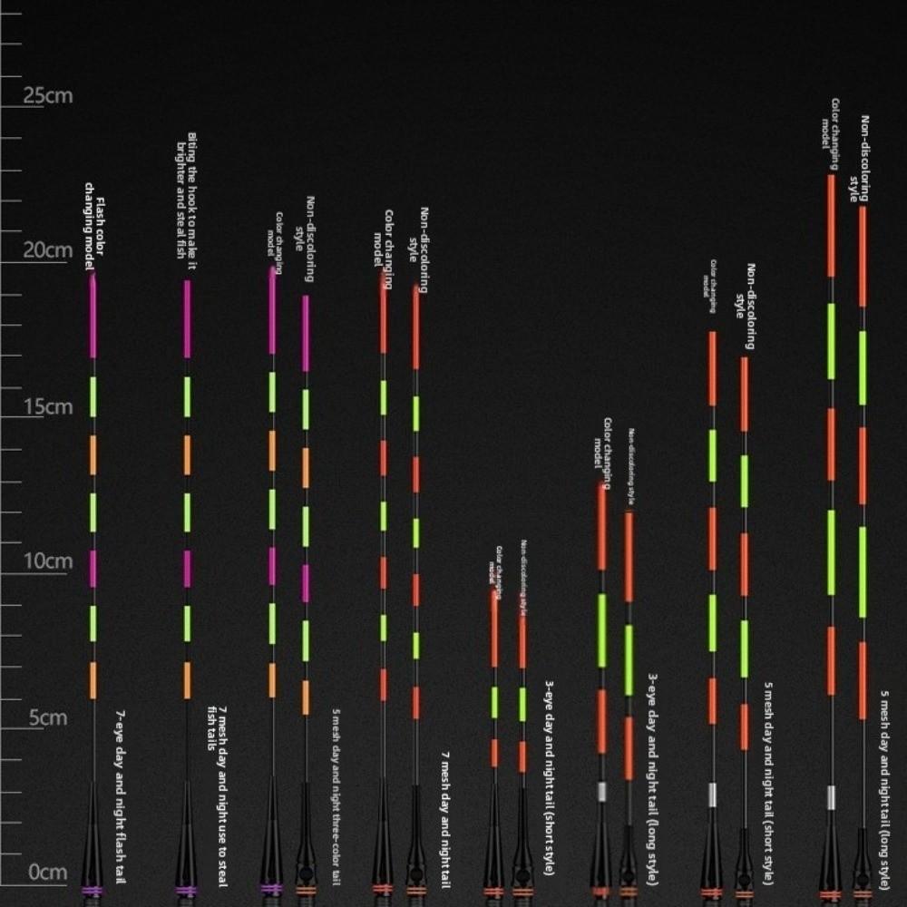 2pcs Super Bright LED Smart Float Top Luminous Electronic Floats Luminous Float Outdoor Fishing
