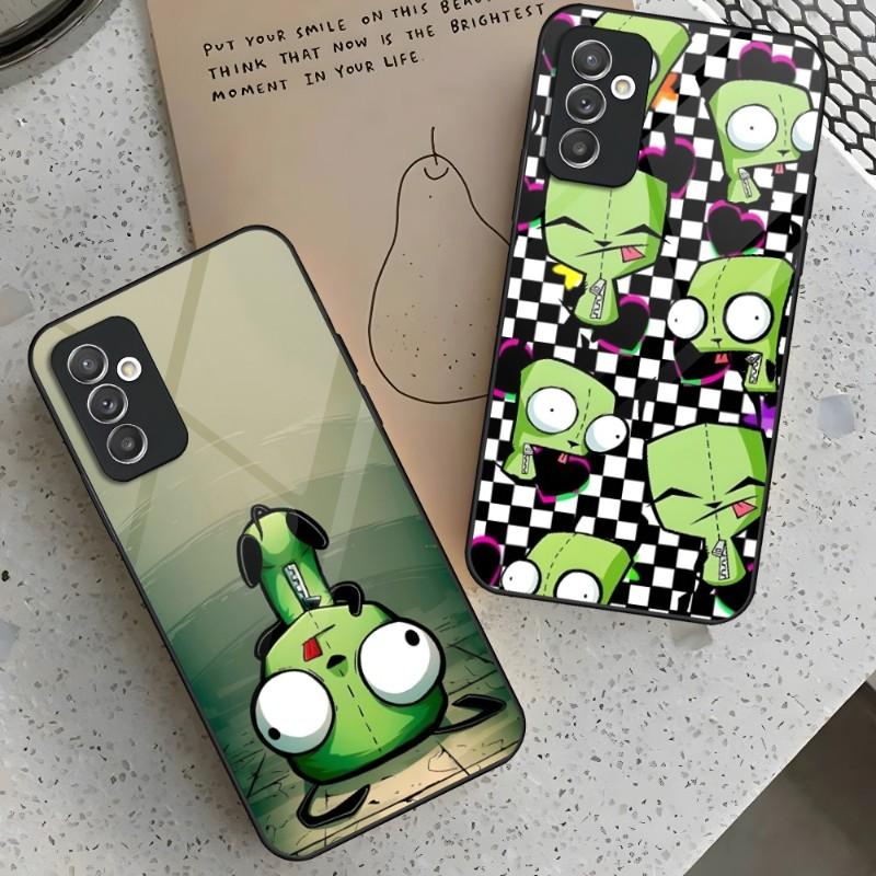 Чехол для телефона Invader Zim для Samsung A72 A71 A70 A54 A52 A51 A50 A42 A40 A34 A33 A32 A31 A30 A22 A21 A20 A14 A12 A10 Стеклянная крышка