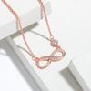 8 Characters Love Infinite Necklace, High-End Simplicity Mobius Infinite Symbol Necklace
