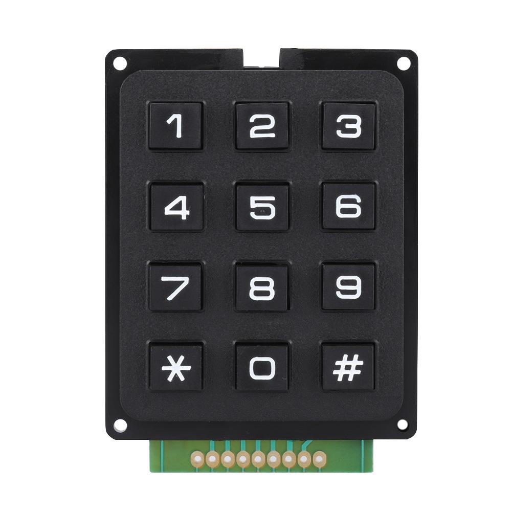 Keyboard Modules with 12 Keys 3x4 Push Buttons External Keypad for MCU