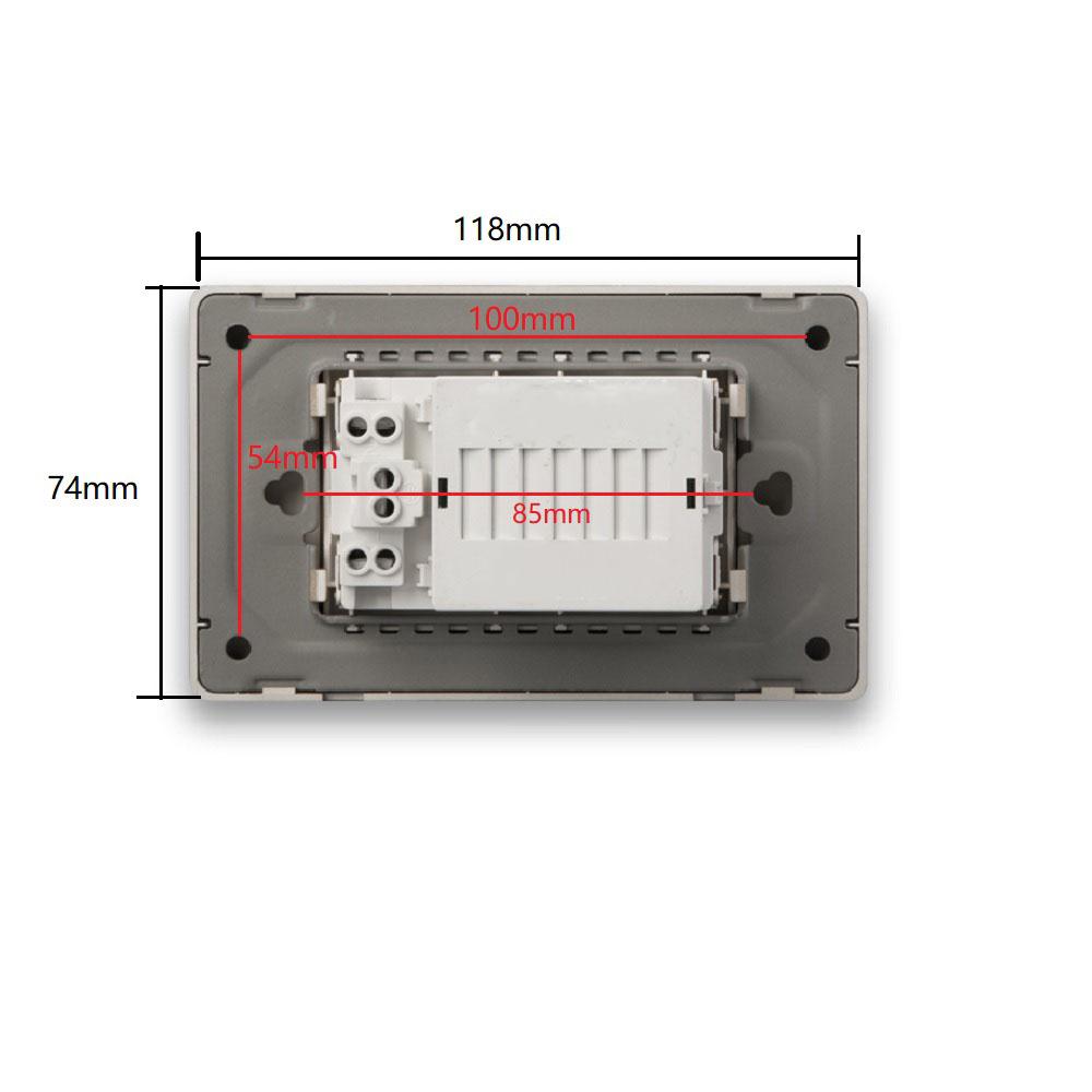 USB Настенный Порт 15А Силовая Розетка Зарядное Устройство AC Розетка Панель Пластина Стандарт США