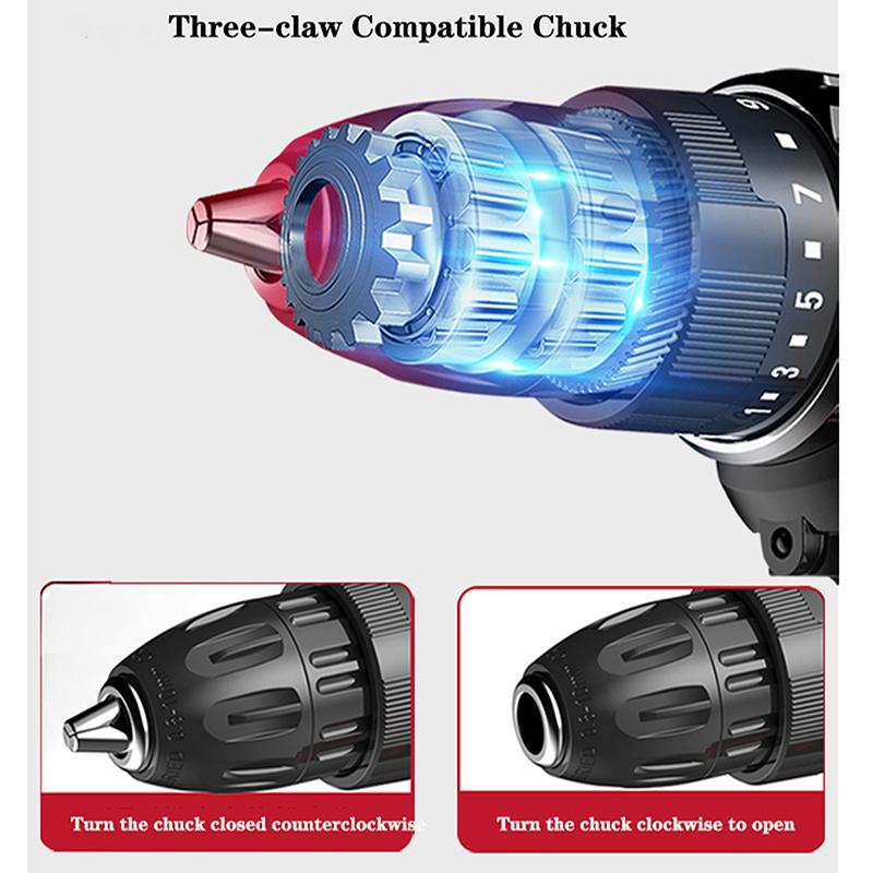 Набор аккумуляторных дрелей, электрическая отвертка, мини-беспроводной привод с зарядным устройством, переменная скорость, электроинструменты «сделай сам»