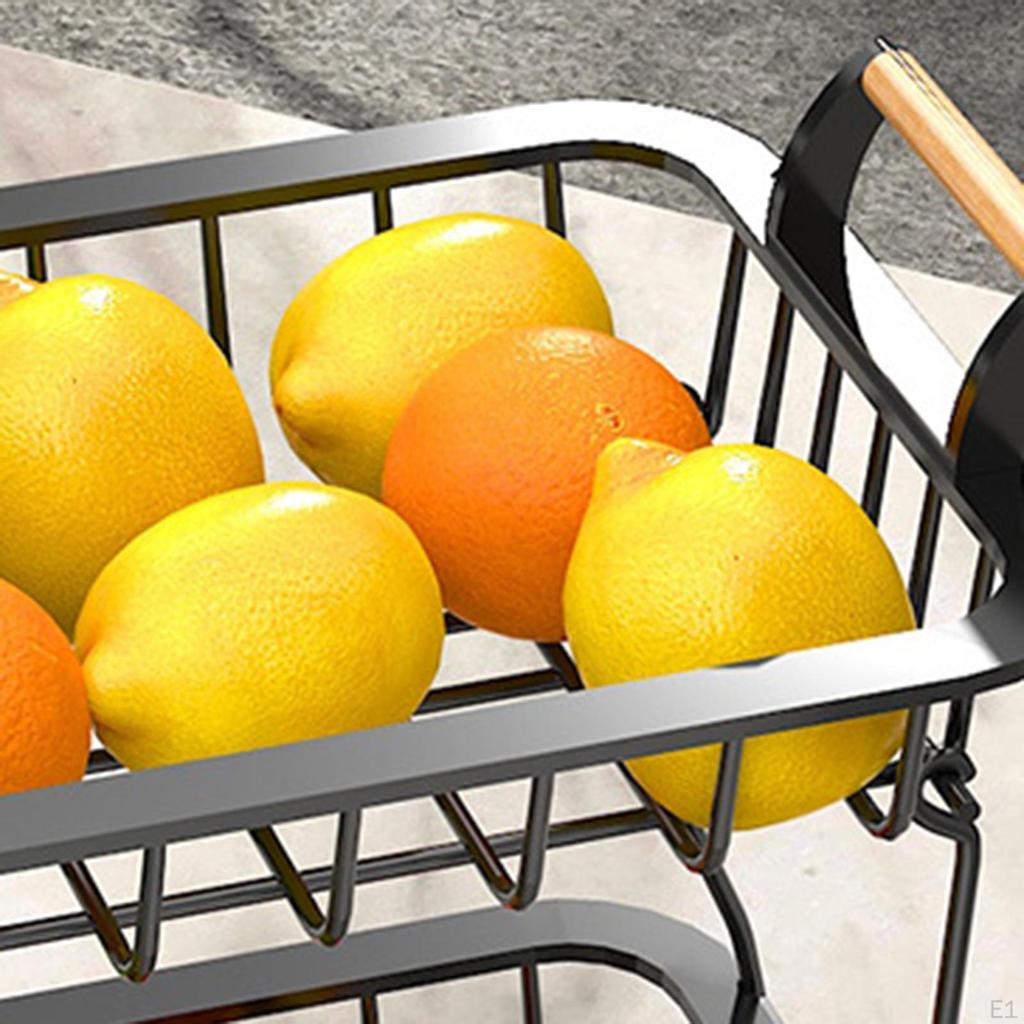 2 Tier Countertop Fruit Basket Bowl Stand for Kitchen