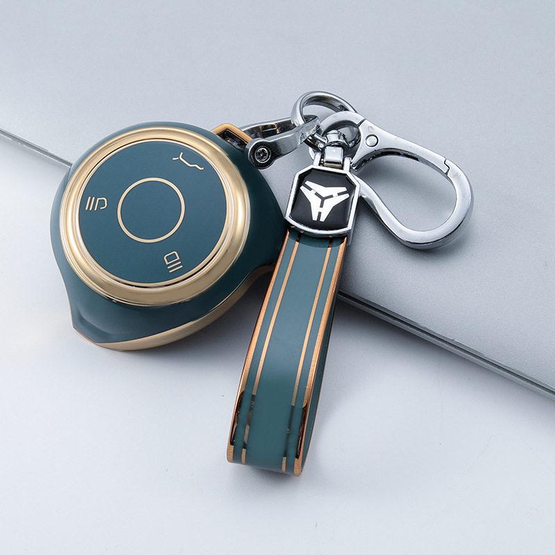 Nezha V/U Pro Gold-Edged Key Cover: Stylish Protective Case for New Energy Vehicle