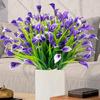5PC Artificial Flowers Color Calla Lily Fake Flowers For Outdoor Garden Patio Outside Window Yard Office Home Desk Room