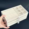 3-Layer Drawer Storage Box High-Capacity Earrings Necklaces Storage  Countertop Display