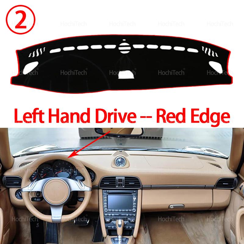 Car Dashboard Cover Avoid Light Pad trument Platform Cover Mat Carpet for Porsche 911 997 GT3 2004-2011 2006 2007 2008 2009