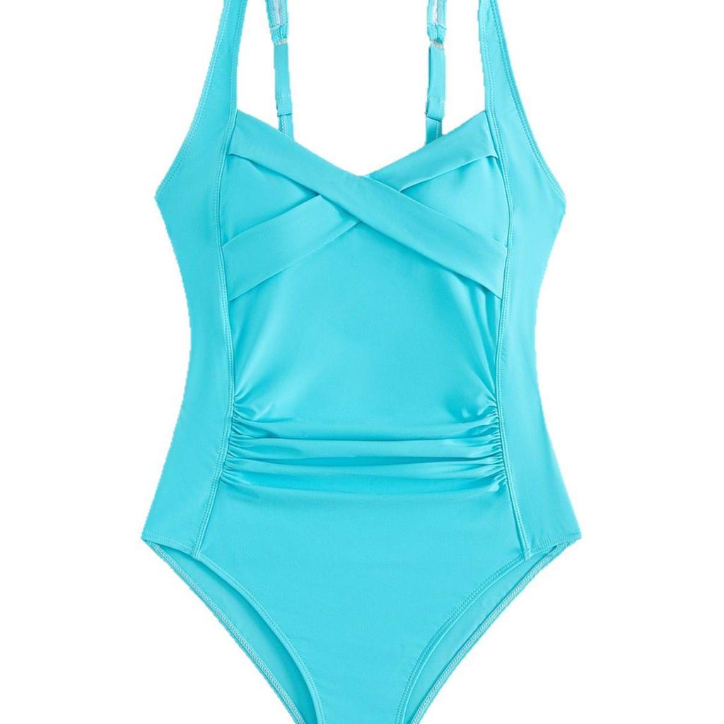 Шикарный европейский и американский слитный купальник 2025 года с чашечками - Сексуальная женская пляжная одежда