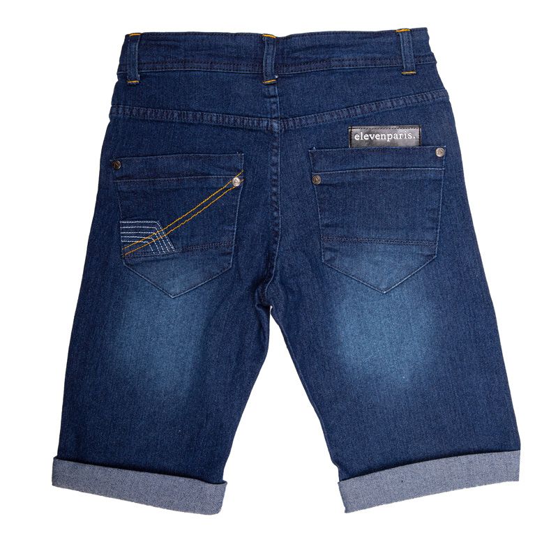 Детские шорты-бермуды сыро-синего цвета ELEVEN PARIS