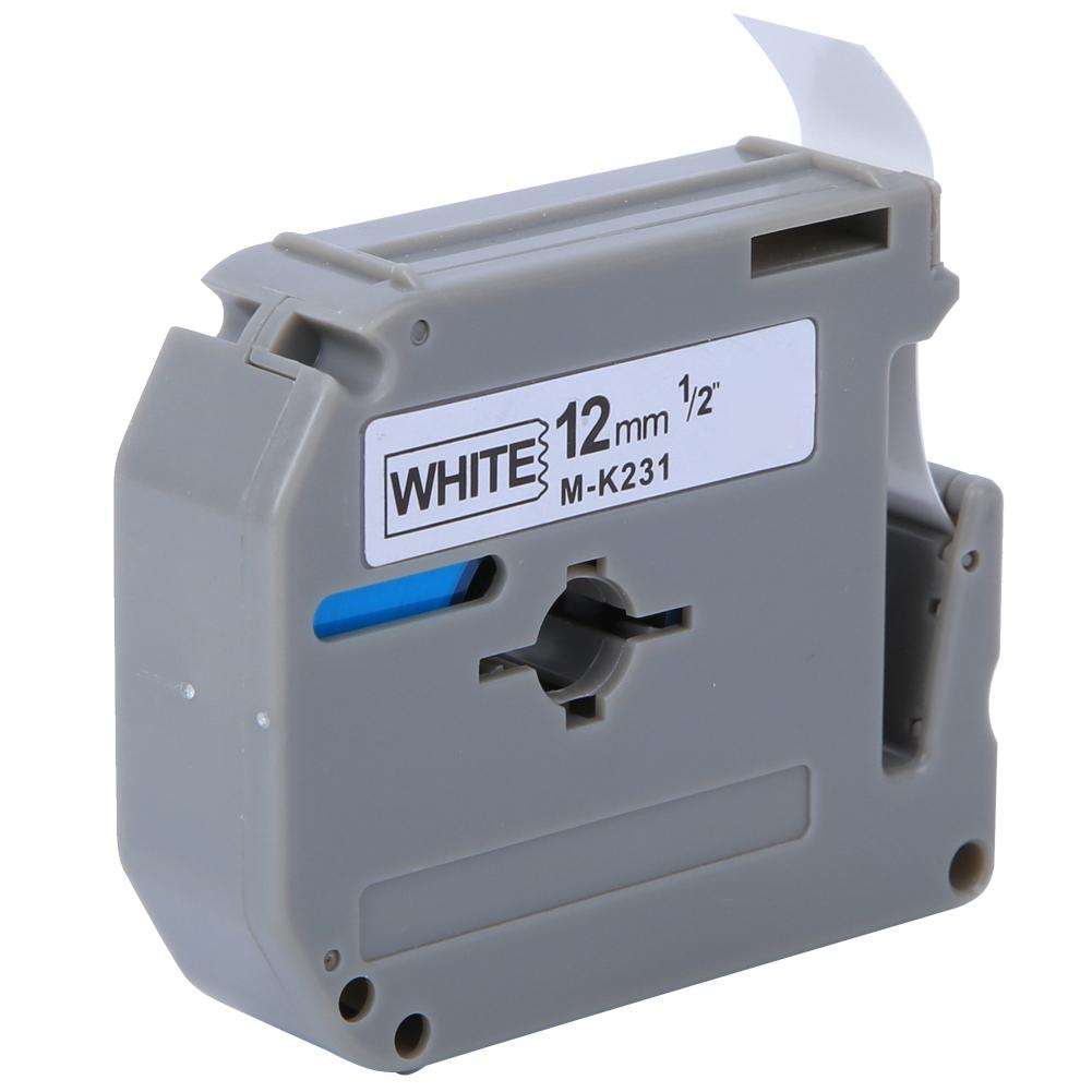 12 мм лента для этикеток PET аксессуары подходят для принтера этикеток PT‑65 PT‑70 PT‑80