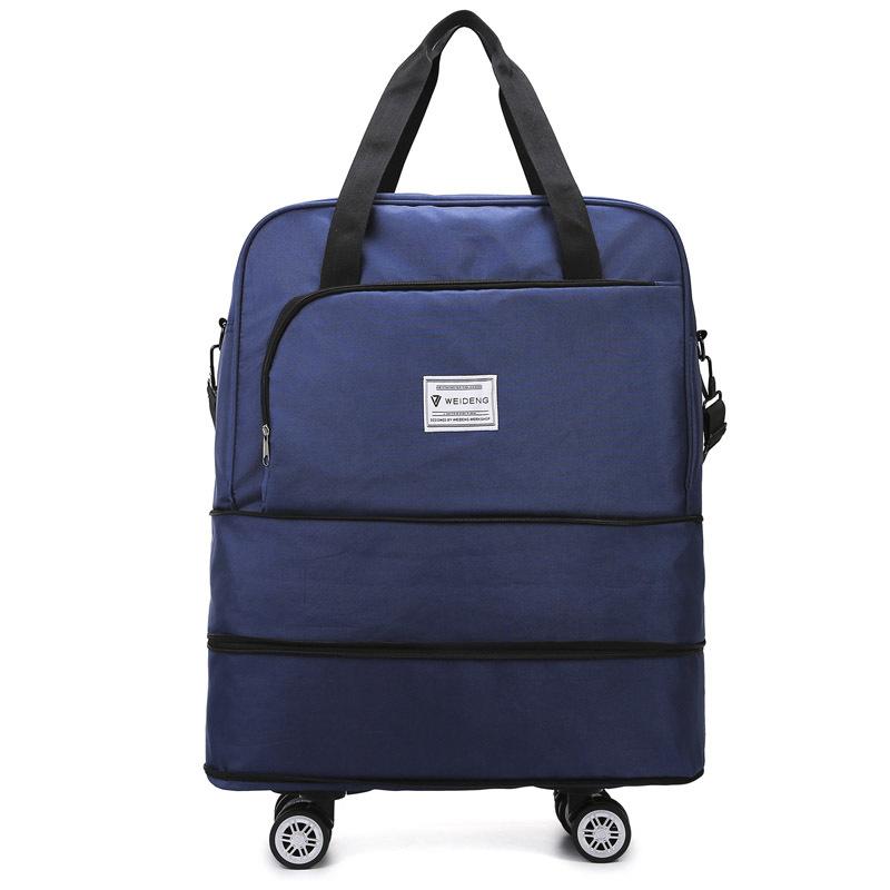 Мужские и женские модели на колесах, двухслойное расширение, дорожные сумки большой вместимости, для домашнего хранения, сумки для переезда могут быть оснащены выдвижными ручками