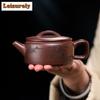 180 мл Исинские фиолетовые глиняные чайники Ручная работа мастеров Большой калибр Чайник из сырой руды Песок цвета крови дракона Чайник Набор для чая Zisha