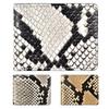 Trend SSS Genuine Goat Leather Bifold Wallet for Men, Compact, Snake Print with Diamond Python Pattern, White