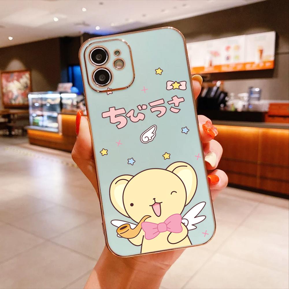 For Redmi Note 13 Pro 12 Pro 12S 11 Pro 11S 10S OPPO A38 A77s A96 Realme C33 C65 OnePlus Cartoon Cute Animal Design Soft Plated TPU Phone Case