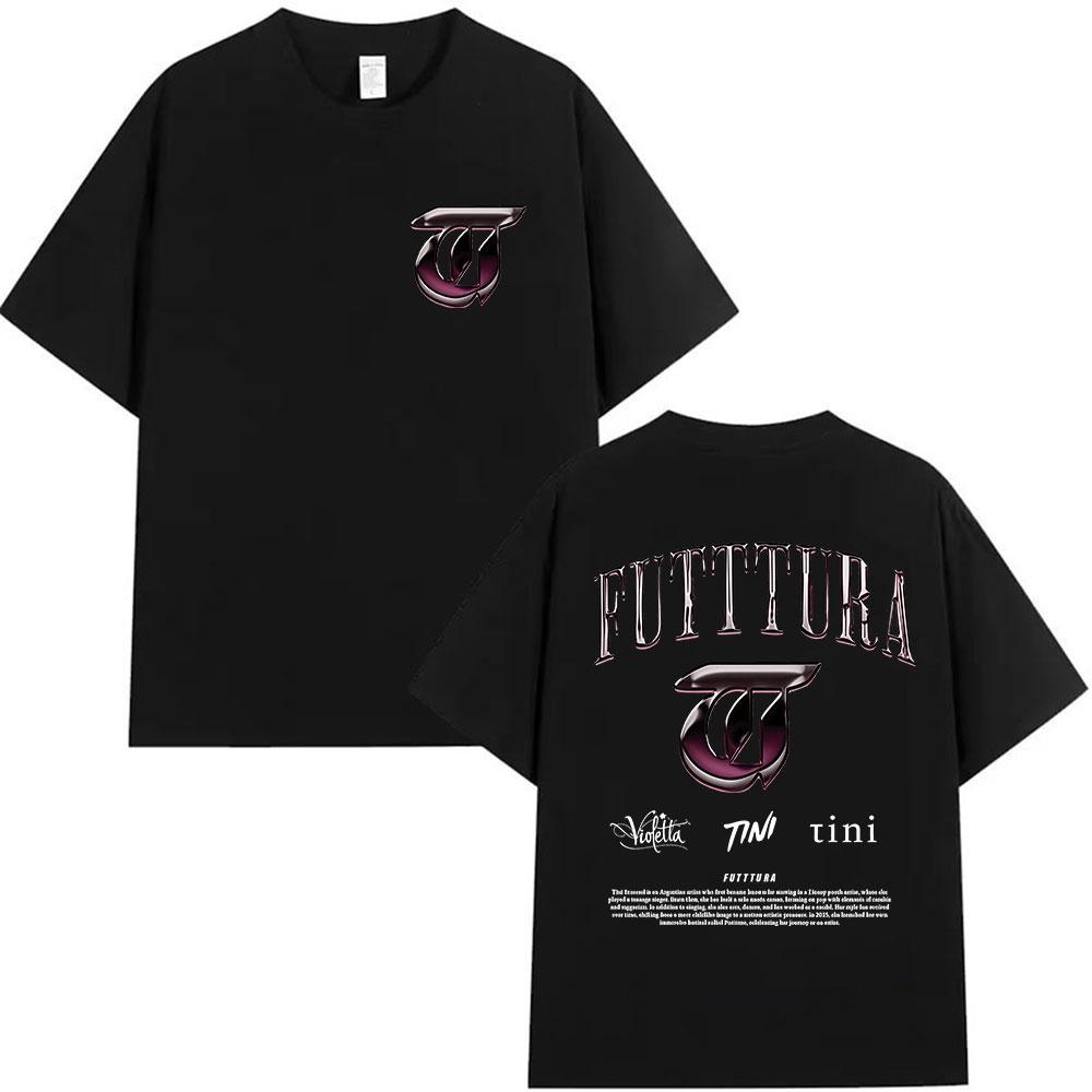 Singer TINI STOESSEL Futtura Tour New Album 2026 Graphic Tshirts Men Women Fashion Harajuku Short Sleeve Cotton Tees streetwear