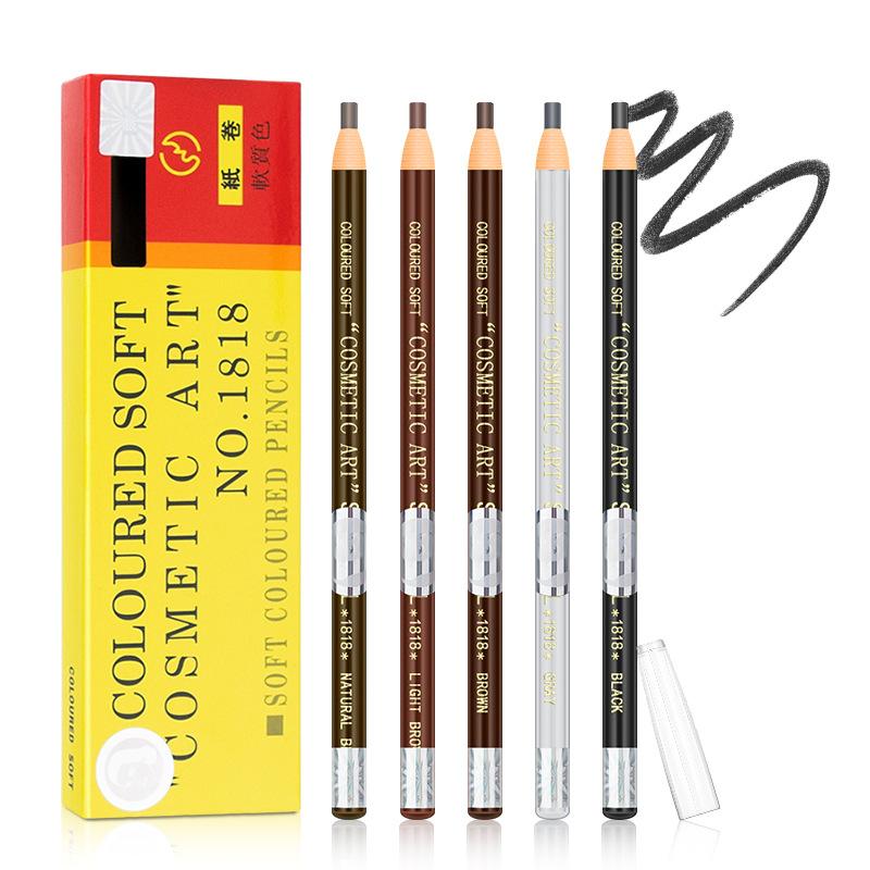 Карандаш для бровей с резьбой, водостойкий, устойчивый к поту, не размазывается, легко окрашивается, твердый, очень тонкие линии карандаша для бровей