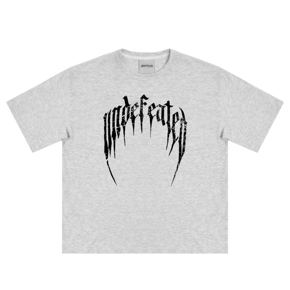 Oversized Streetwear Men Clothing Punk Letter Graphic Print Harajuku Short Sleeve Tops Tee Hip Hop Korean Goth Tshirt Cotton Y2k