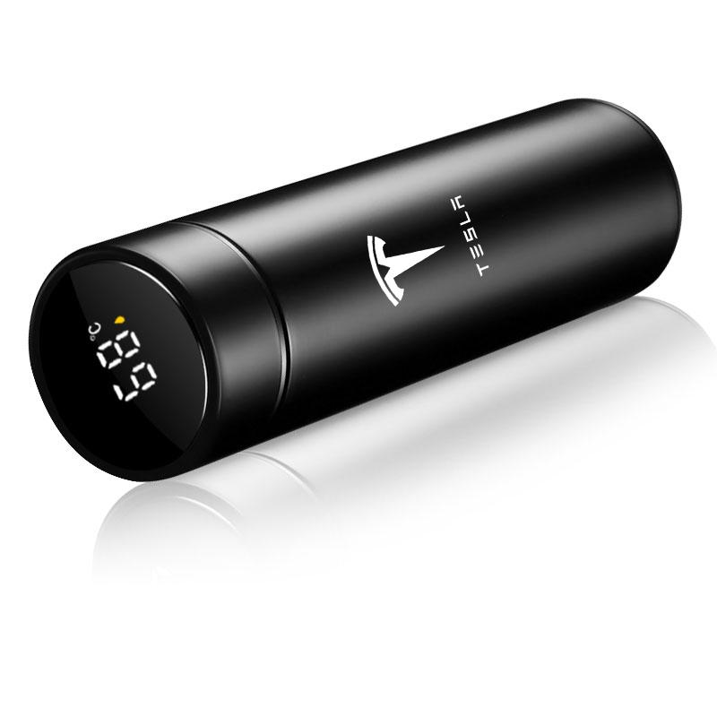 Car Smart Thermos Bottle With Temperature Display Coffee Cup For Tesla Model 3 Model S Model X Y Roadster Performance