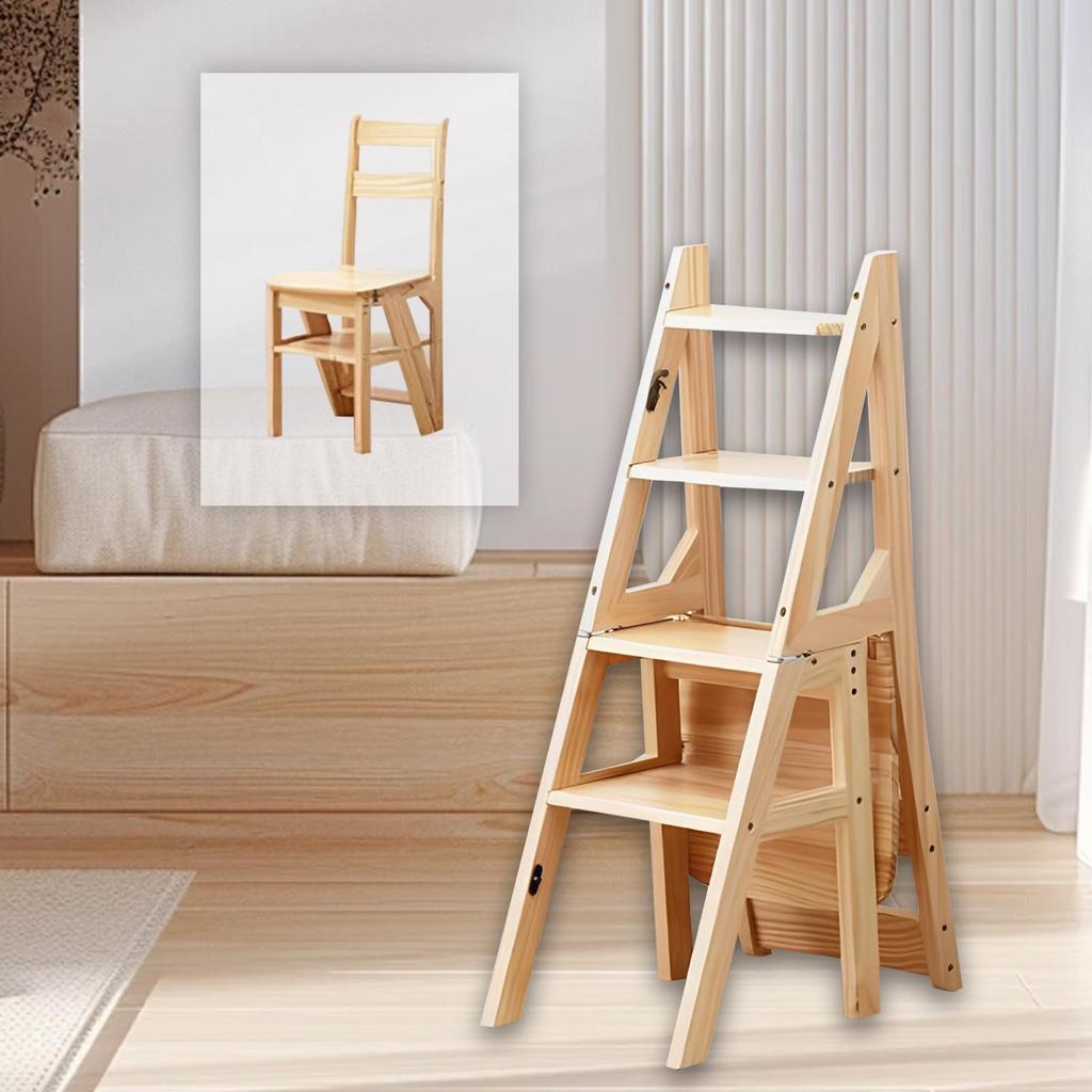 Складная стремянка-стул, стул-лестница для библиотеки, кухни, гостиной, двора