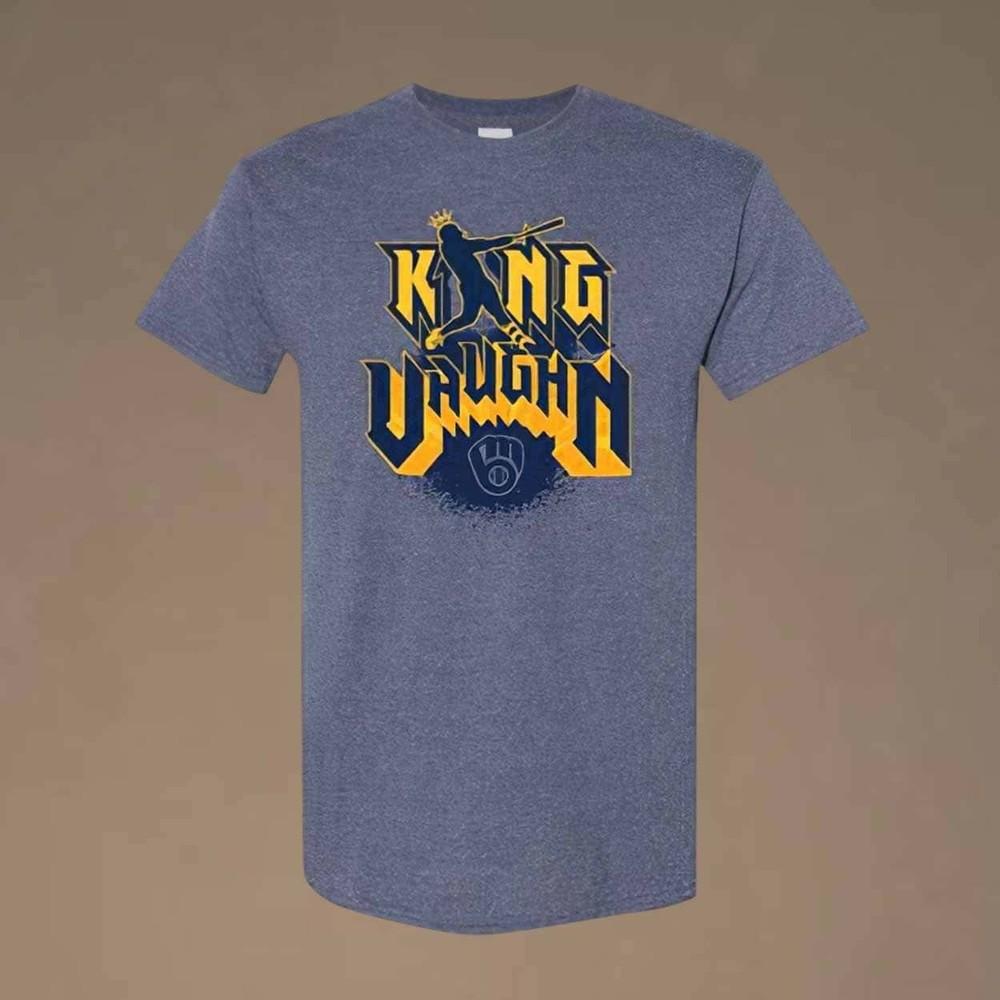 NEW!!! 2025 Milwaukeeee Brewers Andrew Vaughn King T-Shirt Unisex T-Shirt