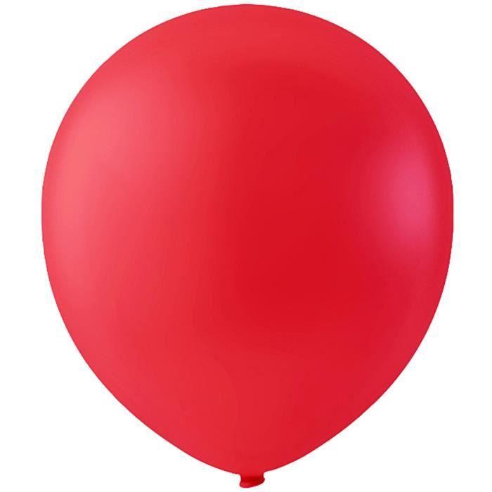 Ballons - HAPPY MOMENT - 59168 - Caoutchouc naturel - Rouge - Hélium adapté