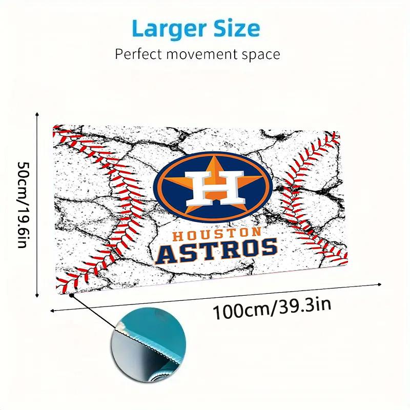 Houston Astros Color Mouse Pad Large Gaming Table Cushion Non-slip Laptop Tablet Big Mousepad XXL Mat Mini PC Playmat With Lock edge