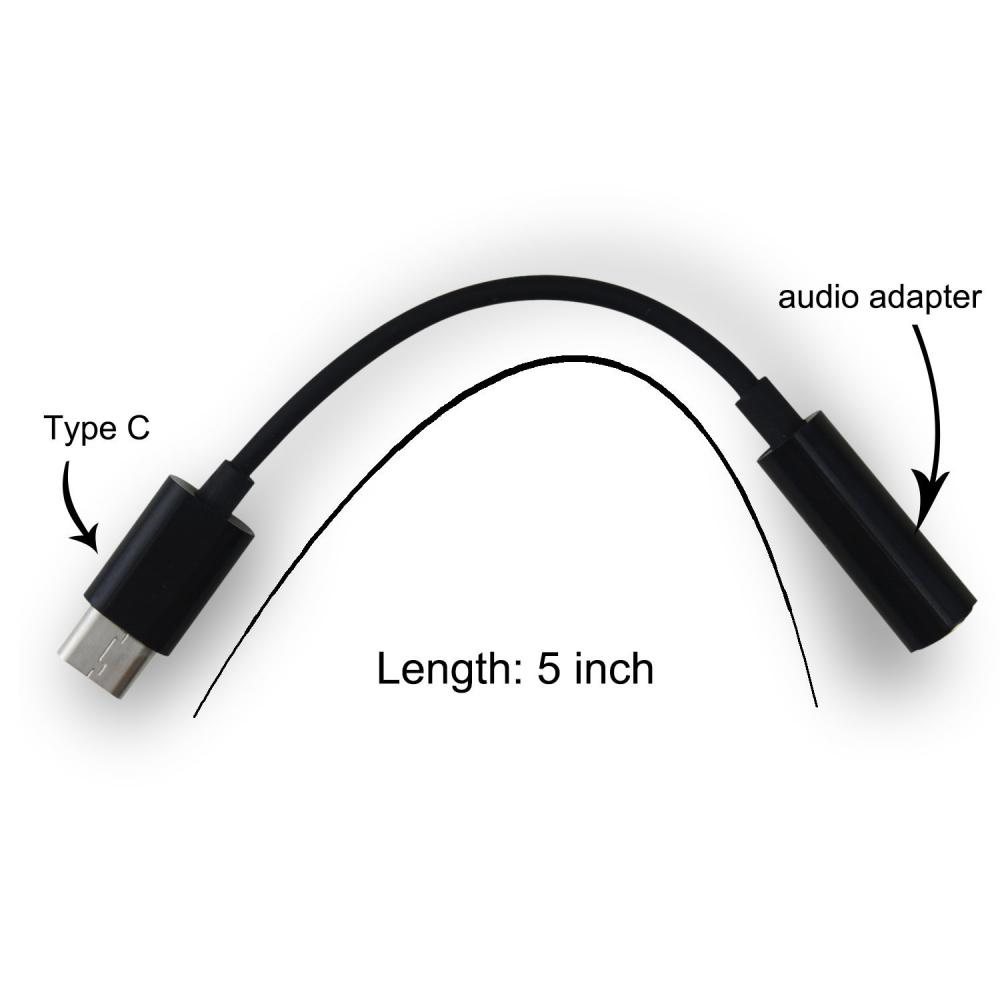 Speaker Male To Female Converter Cable Cord Audio Adapter AUX Jack Type-C To 3.5mm