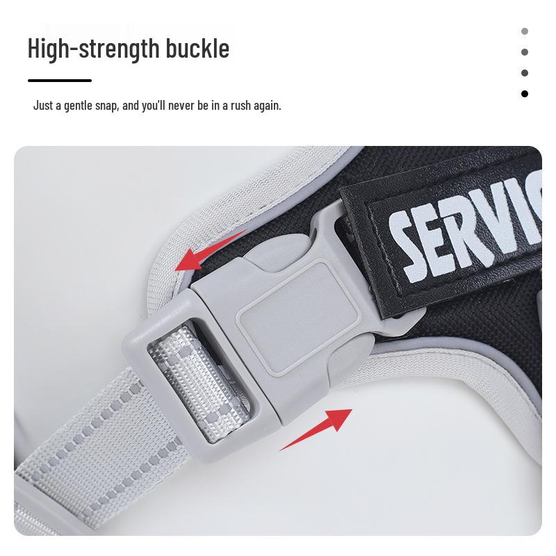 Шлейка для собаки в стиле седла K9 и поводок - Взрывозащищенная, для средних/крупных пород, бордер-колли, золотистый ретривер