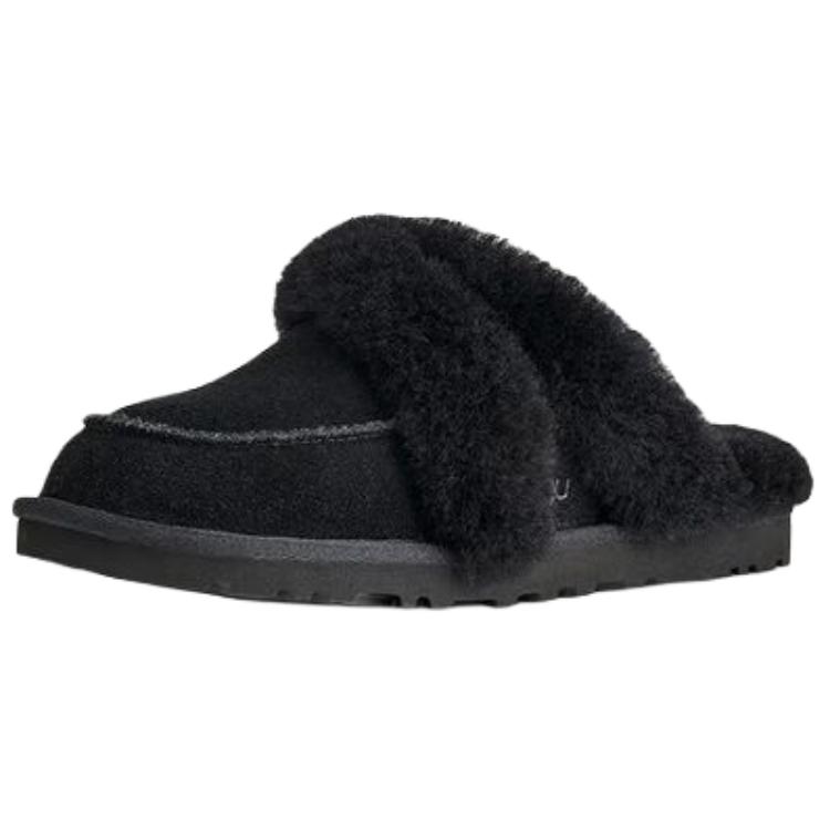 UGG Повседневные модные шлепанцы из ЭВА, противоизносные, с открытым носком, женские тапочки, черные 1174571-BLK