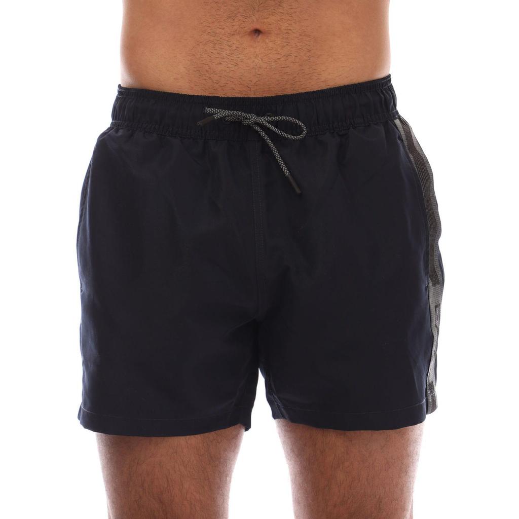 Emporio Armani Mens Logo Taped Swim Shorts
