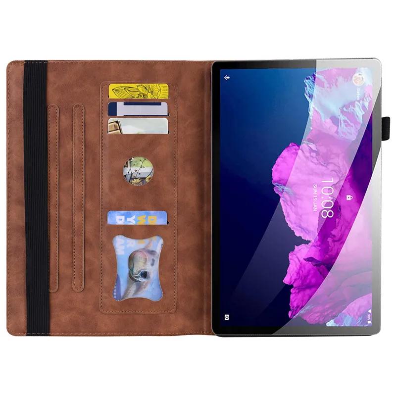 Для чехла Lenovo P11 Роскошный кожаный чехол-книжка для Funda Lenovo Tab P11 TB-J606F L Чехол для планшета Lenovo Xiaoxin Pad P11 Plus