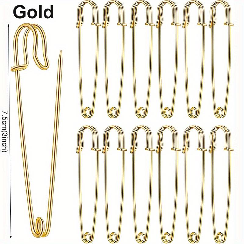 20 шт. Английские булавки 7,5 см, большие английские булавки, прочные английские булавки для одежды, кожи, холста, одеял, поделок, юбок, килтов