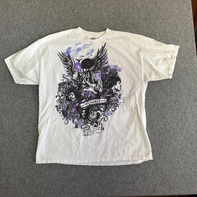 Футболка Jimi Hendrix Y2k с крыльями ангела 2XL