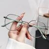 Модные круглые очки для близорукости для девочек, женские очки для близорукости, мужские металлические очки в маленькой оправе с защитой от синего света, компьютерные очки от 0 до -400